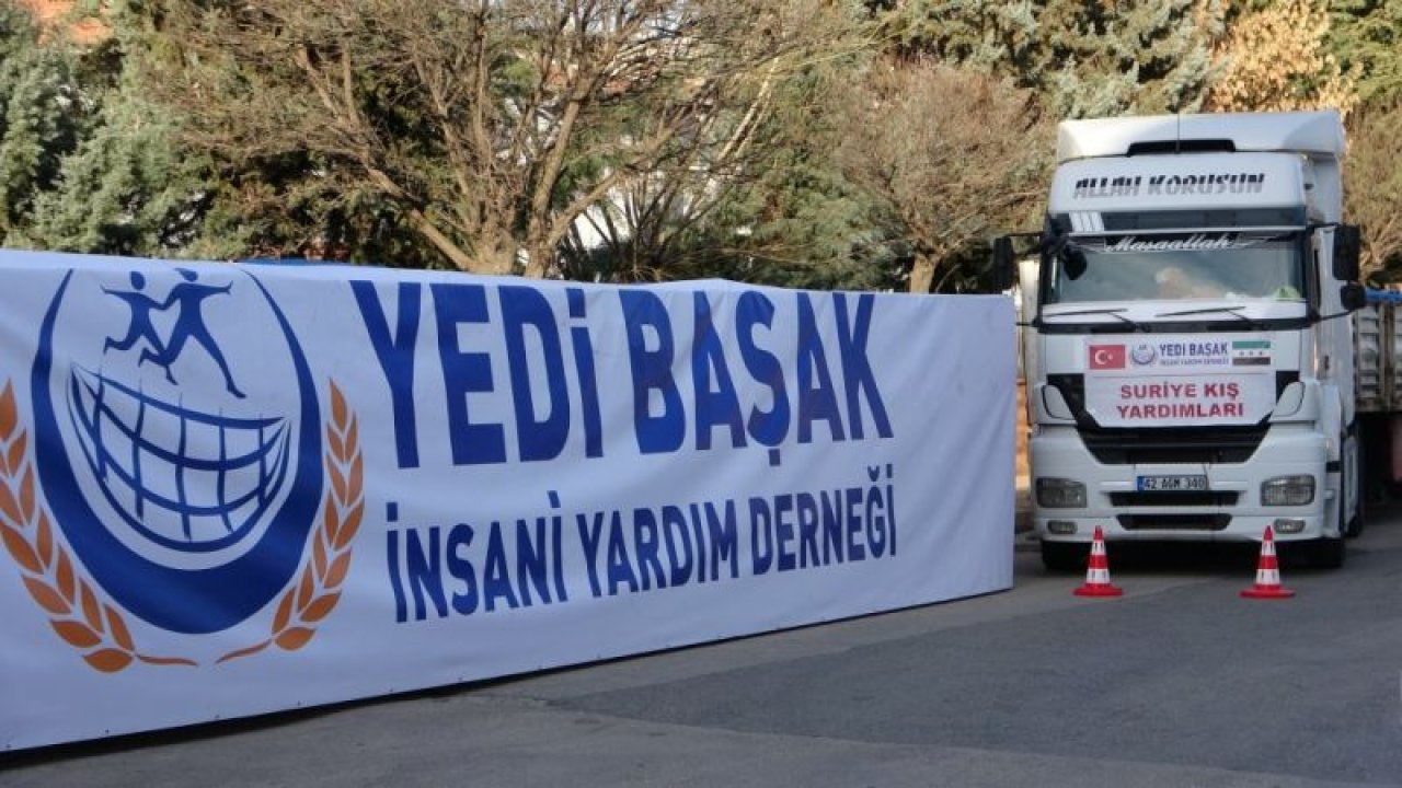 Sınır ötesine 3 tır yardım malzemesi dualarla gönderildi