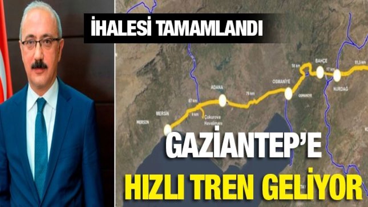 Elvan, Mersin-Adana-Gaziantep Hızlı Tren Hattının ihalesinin yapıldığını açıkladı