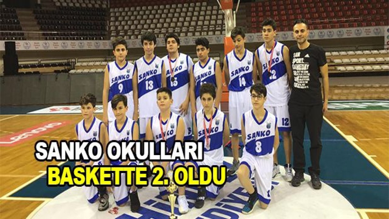 SANKO Okulları Basketbol'da il ikincisi oldu