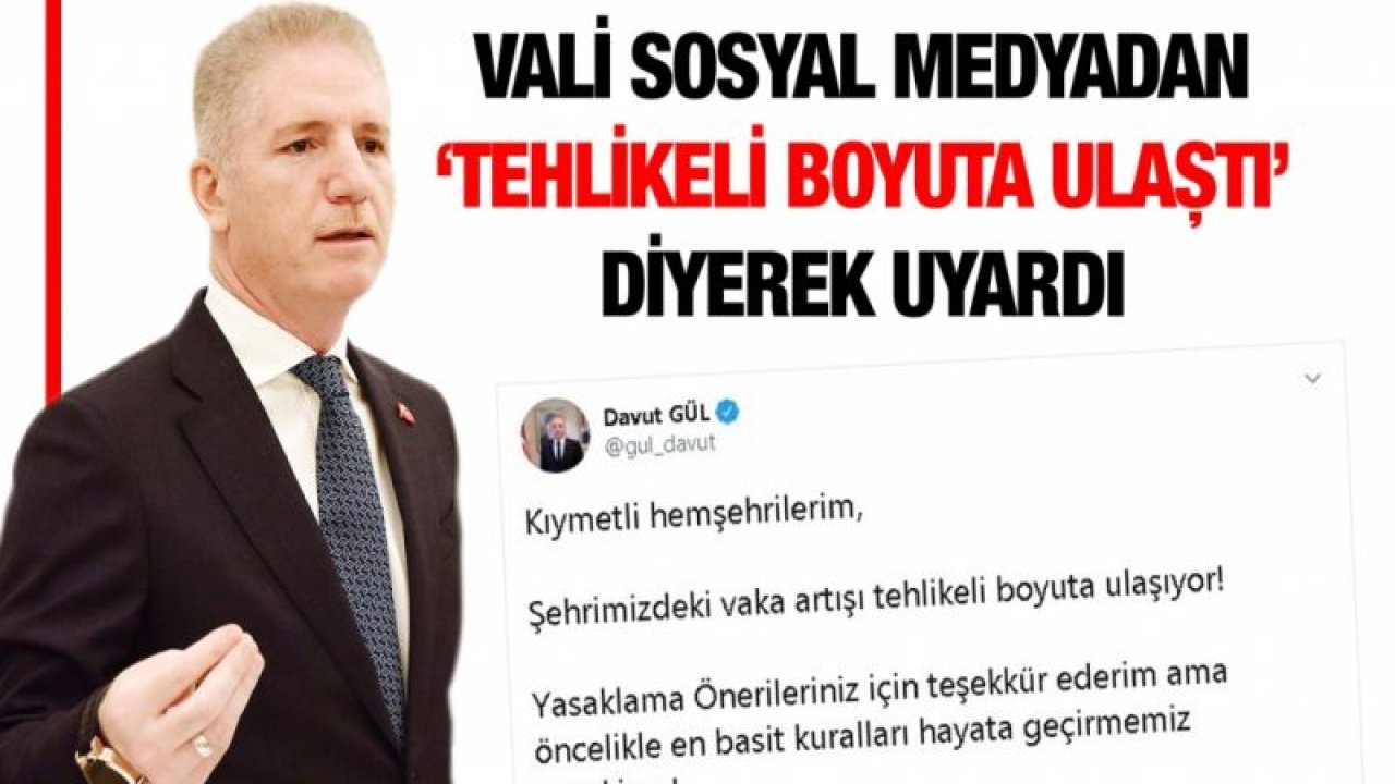 Vali sosyal medyadan ‘tehlikeli boyuta ulaştı’ diyerek uyardı