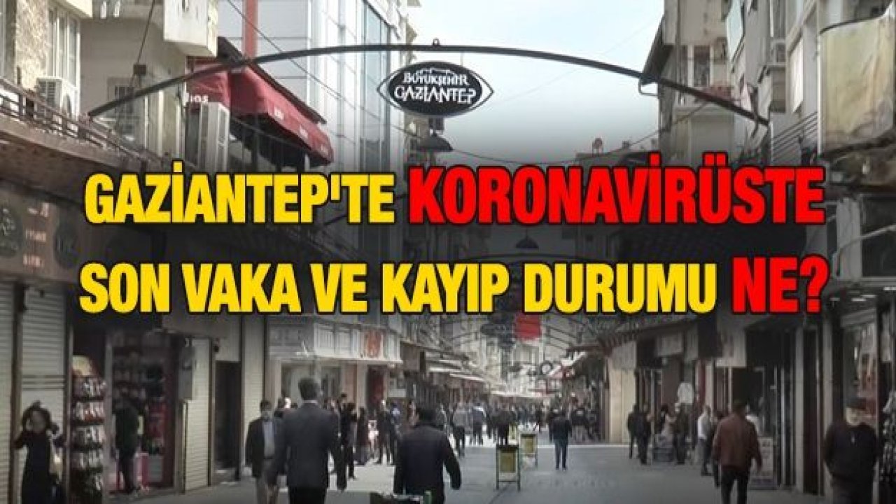 İşte Gaziantep’te Koronavirüsle ilgili Son Vaka ve Vefat Sayıları