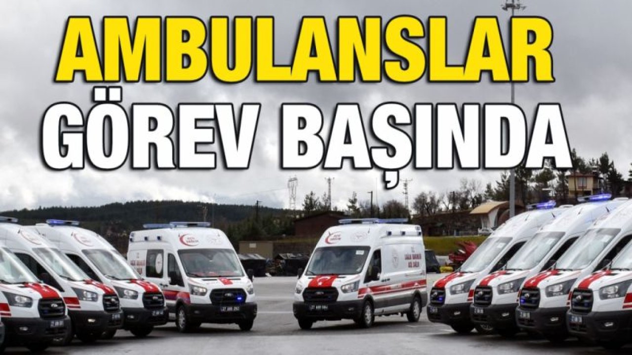 AB tarafından finanse edilen 38 ambulansın teslimi için Gaziantep'te tören düzenlendi