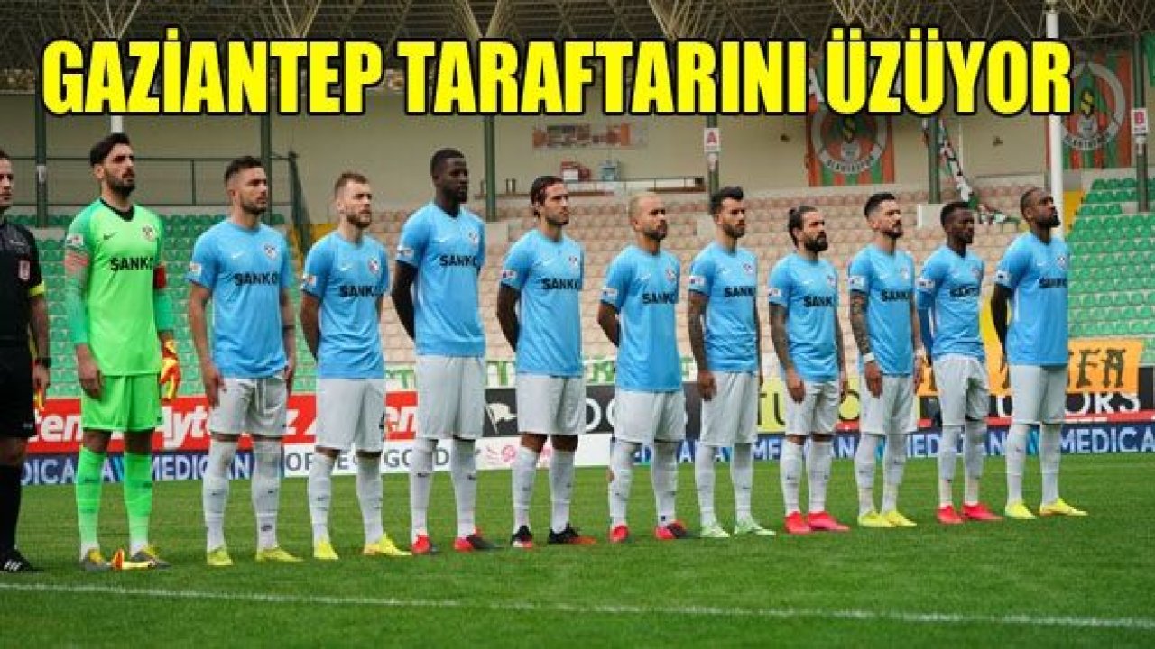 Gaziantep FK taraftarını üzüyor