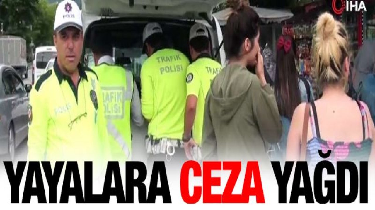 Kırmızı ışıkta geçen yayalara ceza yağdı!