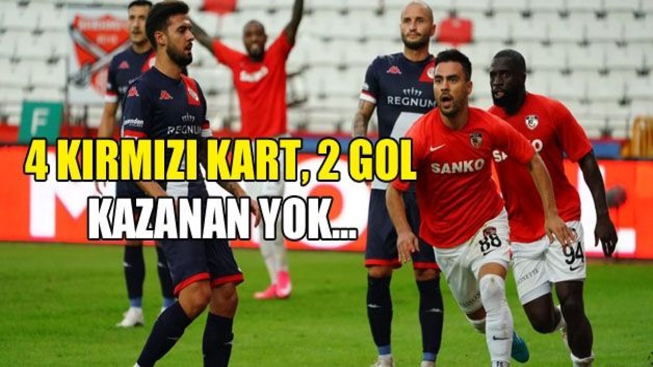 4 kırmızı kart, 2 gol, kazanan yok!