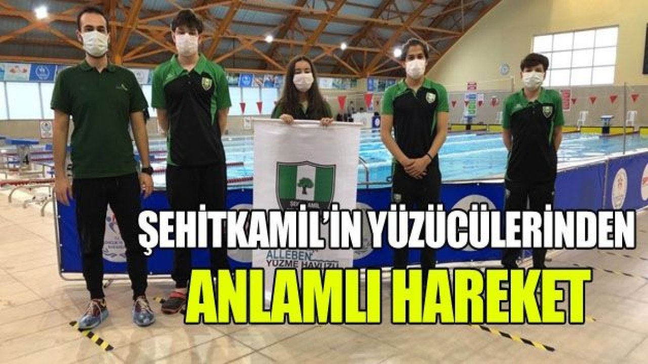 Yüzücüler, başarılarını sağlık camiasına armağan ettiler