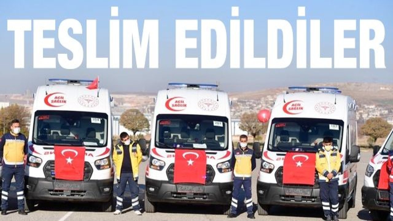 38 ambulansın teslim töreni yapıldı