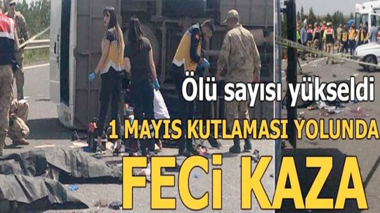 ..1 Mayıs kutlaması yolunda feci kaza! Ölü ve yaralılar var