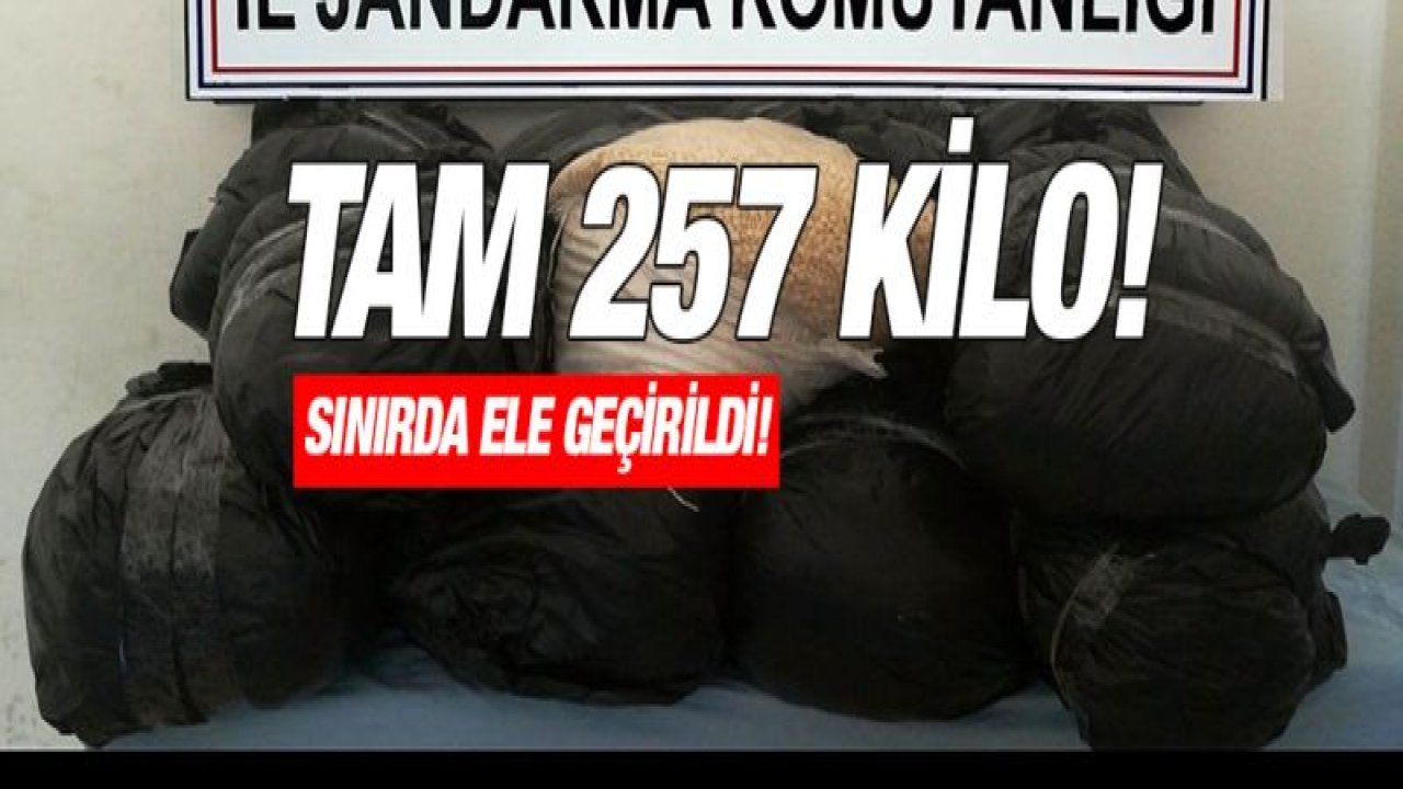 Suriye sınırında 257 kilo uyuşturucu hap ele geçirildi