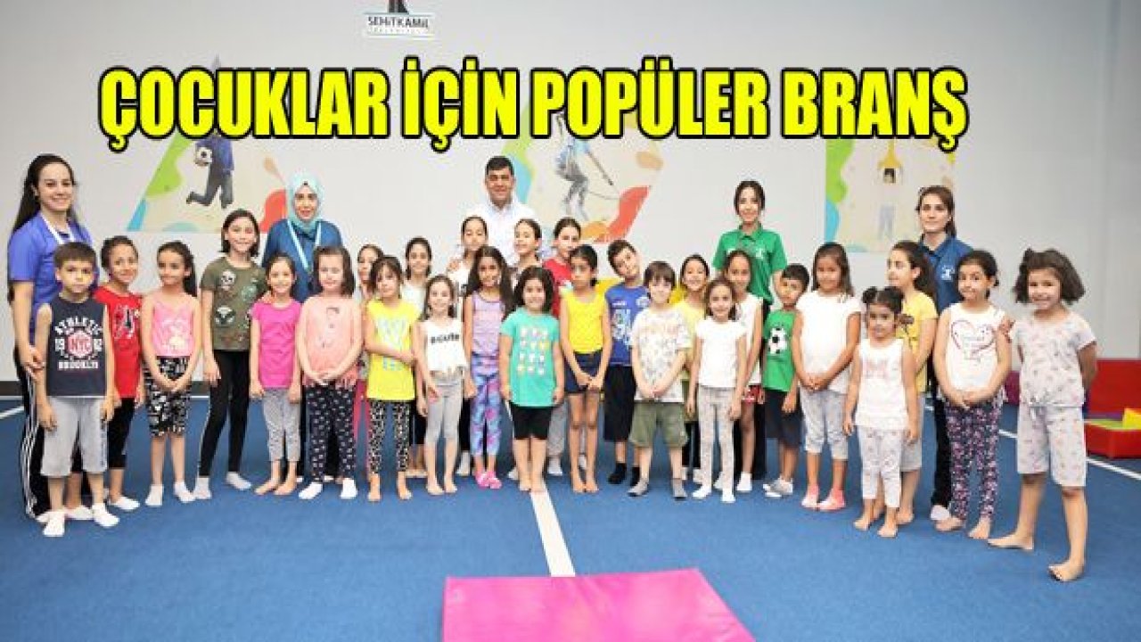 Çocuklar için popüler branş '˜jimnastik'