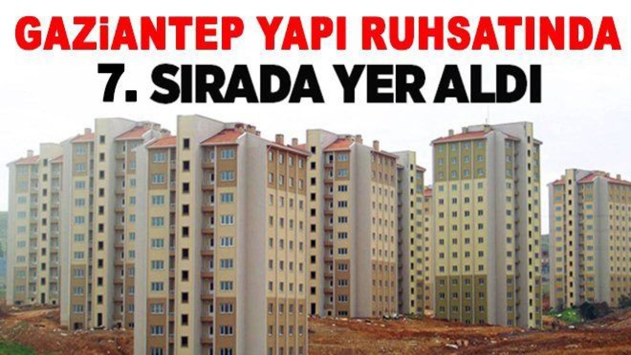 Gaziantep, 4 milyar TL değerinde ruhsat verdi