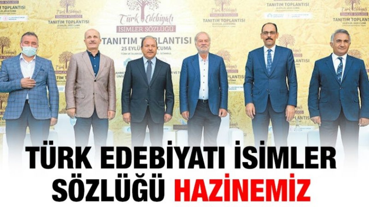 Türk Edebiyatı İsimler Sözlüğü Hazinemiz