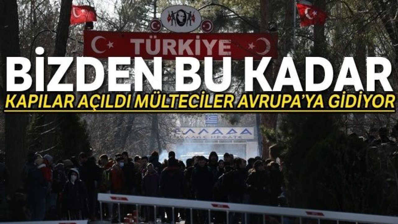 Bizden bu kadar..! Mülteciler Avrupa Kapısına Dayandı