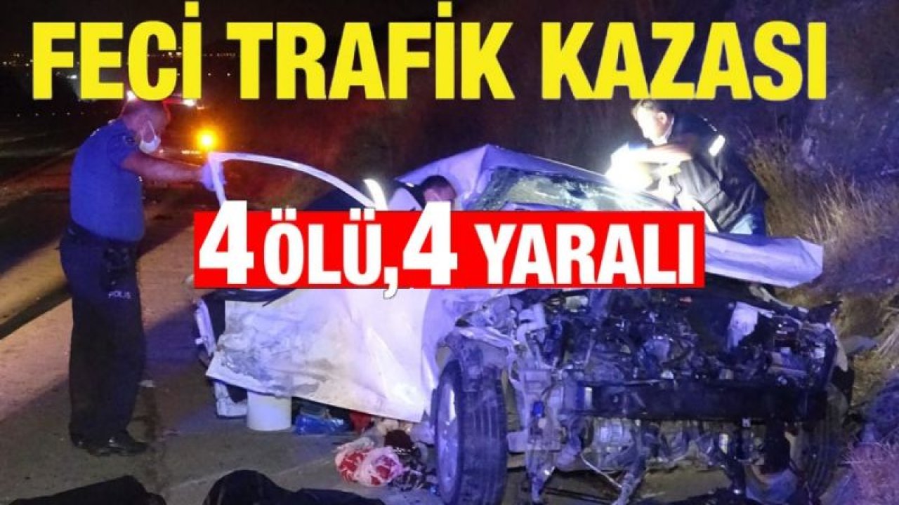 Feci trafik kazası: 4 ölü, 4 yaralı