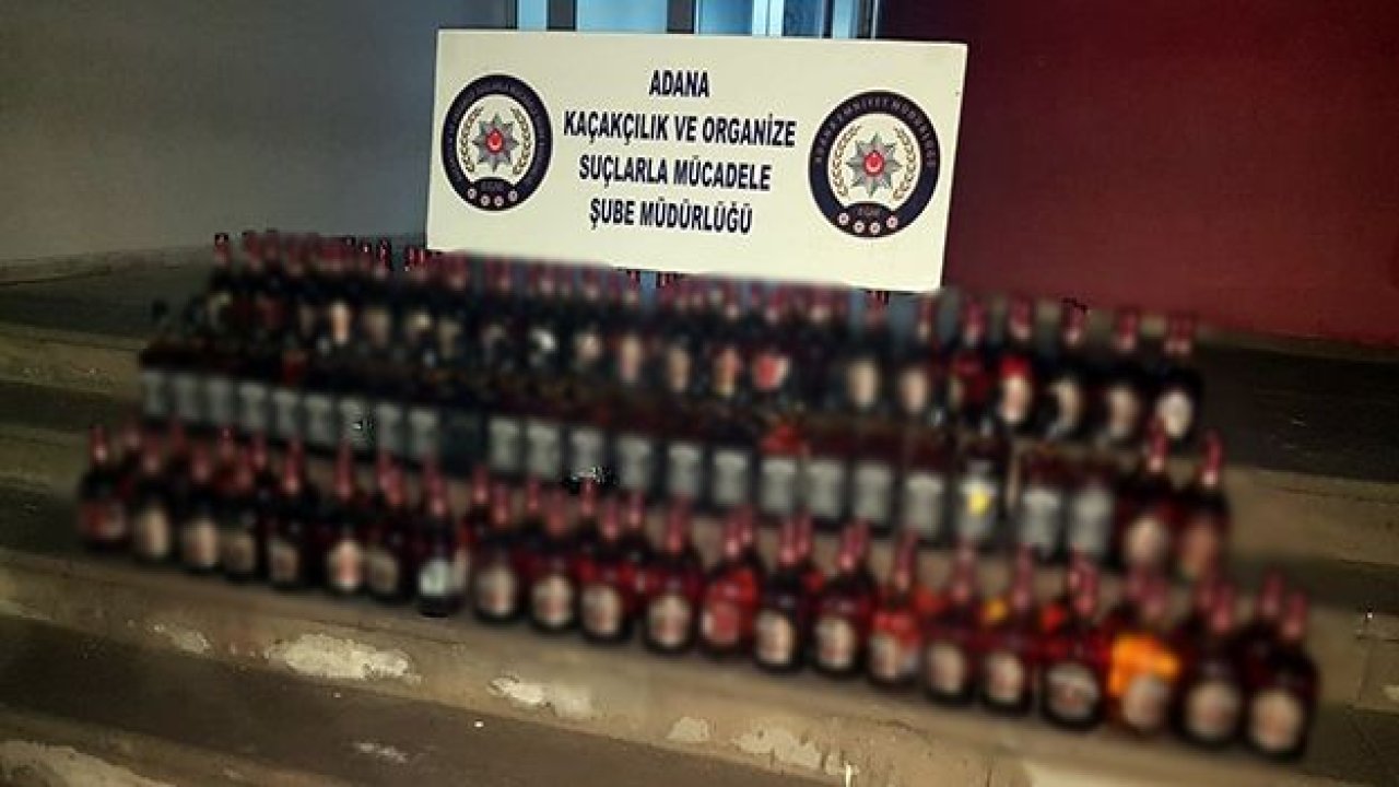 Adana'da kaçak içki operasyonu