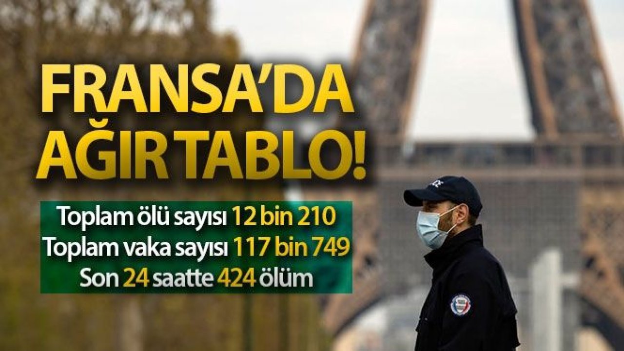 Fransa'da korona nedeniyle ölü sayısı 12 bin 210'a ulaştı...