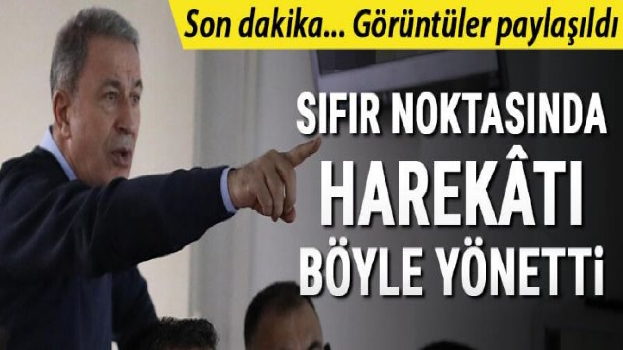 Bakan Akar ve komutanlar sınırdaki Komuta Merkezi'nde