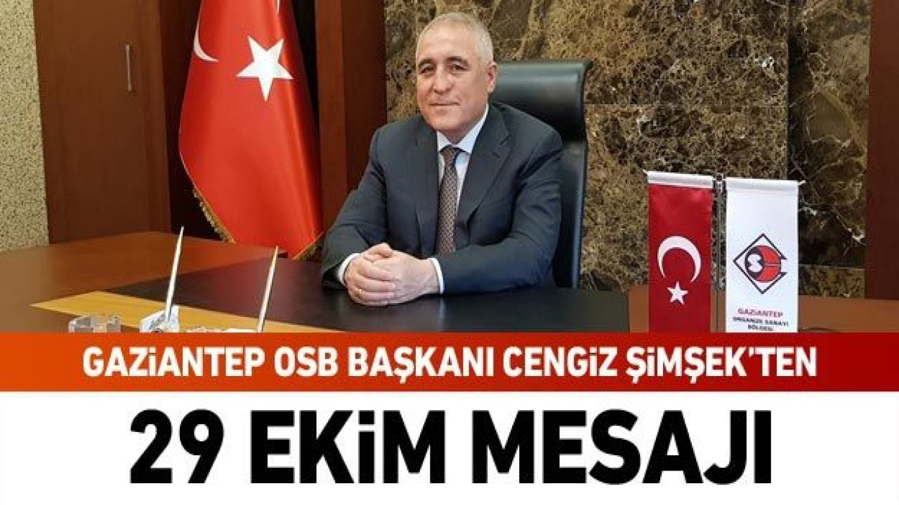 Başkan Başkan Şimşek’ten Cumhuriyet Bayramı mesajı