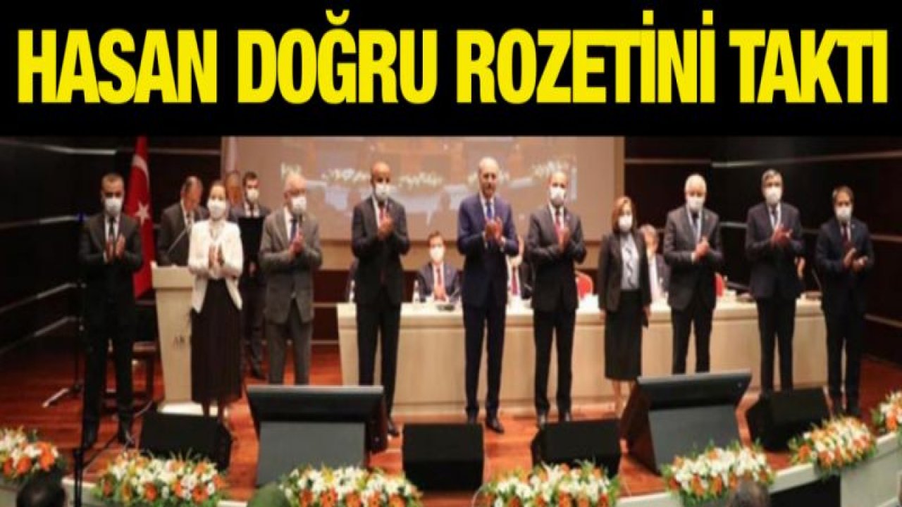 Hasan Doğru, AK Parti rozetini aldı