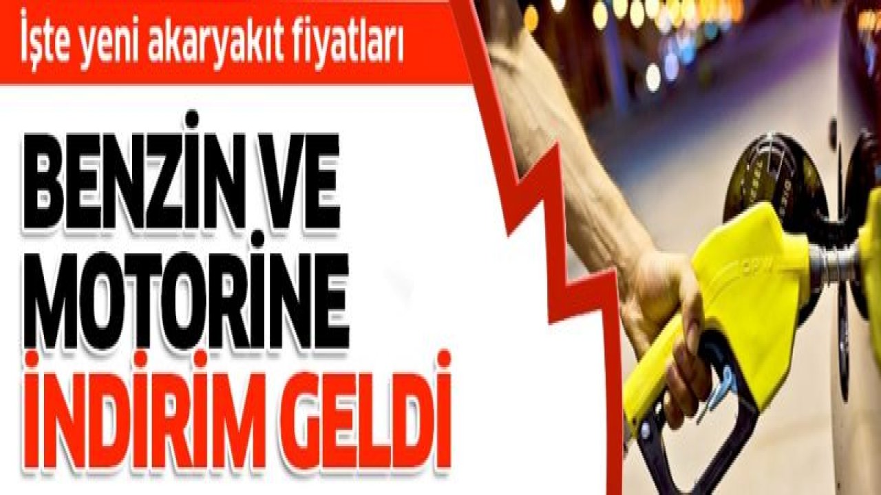 Cumhurbaşkanı Erdoğan açıkladı: Benzin ve motorine indirim geldi