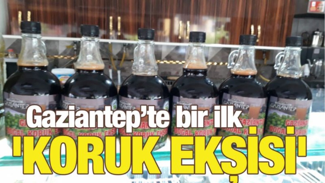 Gaziantep’te bir ilk 'koruk ekşisi'