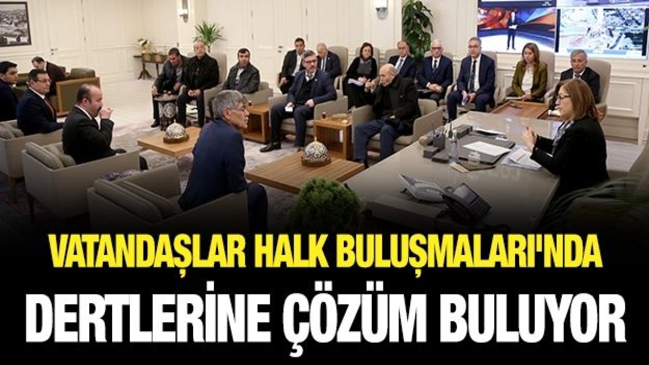 VATANDAŞLAR HALK BULUŞMALARI'NDA DERTLERİNE ÇÖZÜM BULUYOR