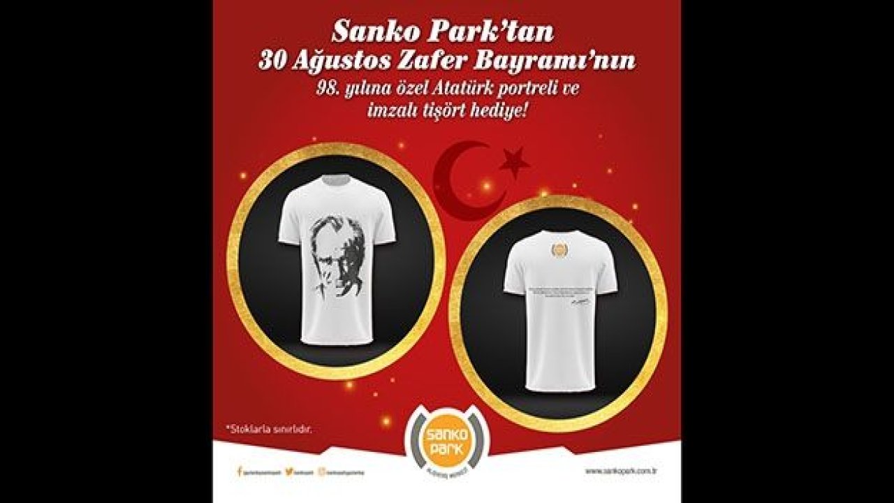 SANKO PARK’TA 30 AĞUSTOS ZAYRAMI COŞKUSU