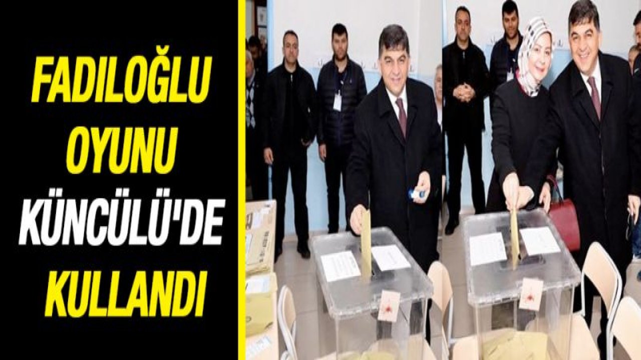 Başkan Fadıloğlu oyunu eşiyle birlikte kullandı