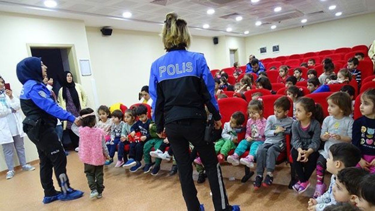 TOPLUM DESTEKLİ POLİSLİK ŞUBE MÜDÜRLÜĞÜNCE ANASINIFI ÖĞRENCİLERİNE SEMİNER