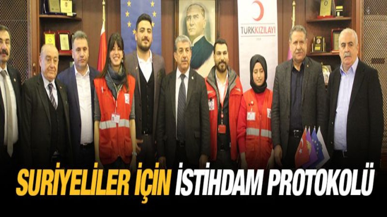 Suriyeliler için istihdam protokolü