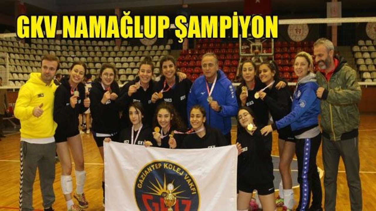 Gaziantep Kolej Vakfı Voleybol ’da namağlup şampiyon