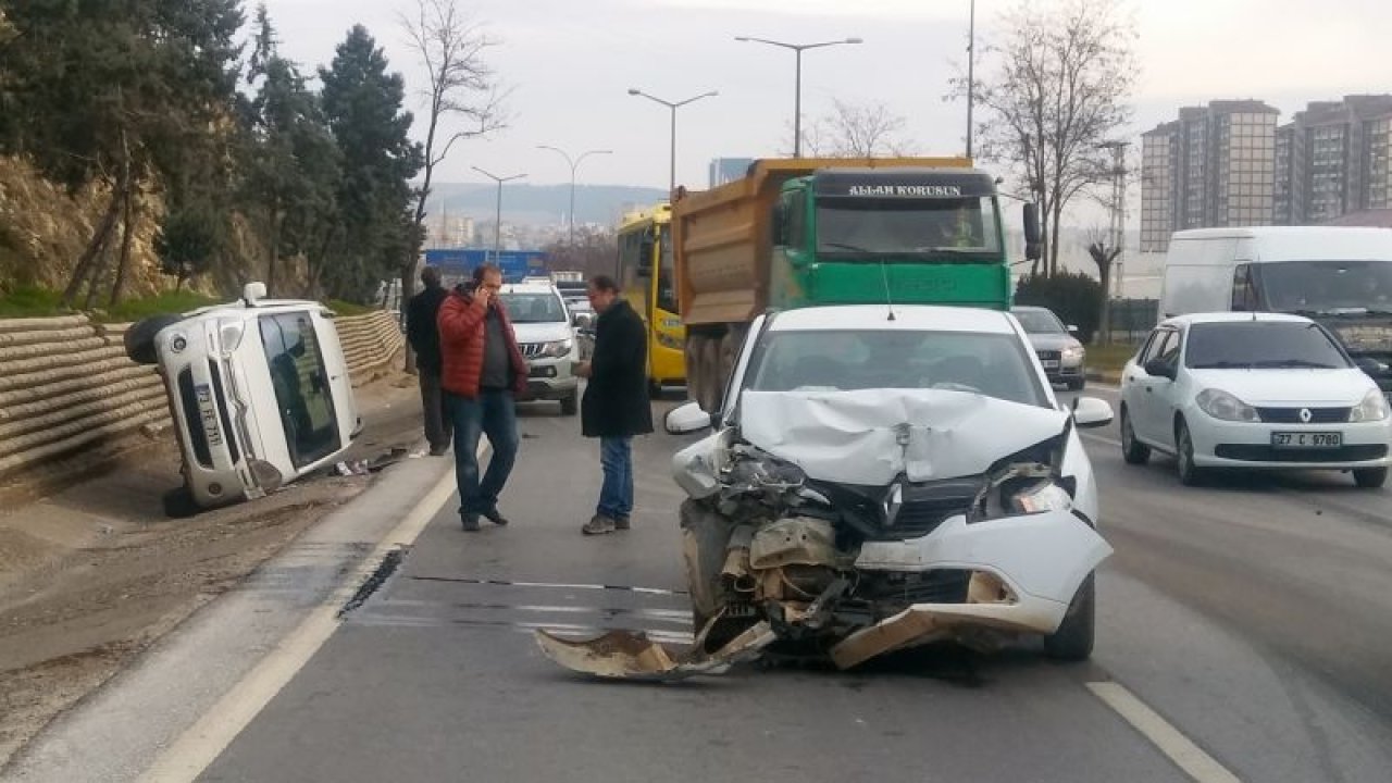 Gaziantep'te maddi hasarlı kaza