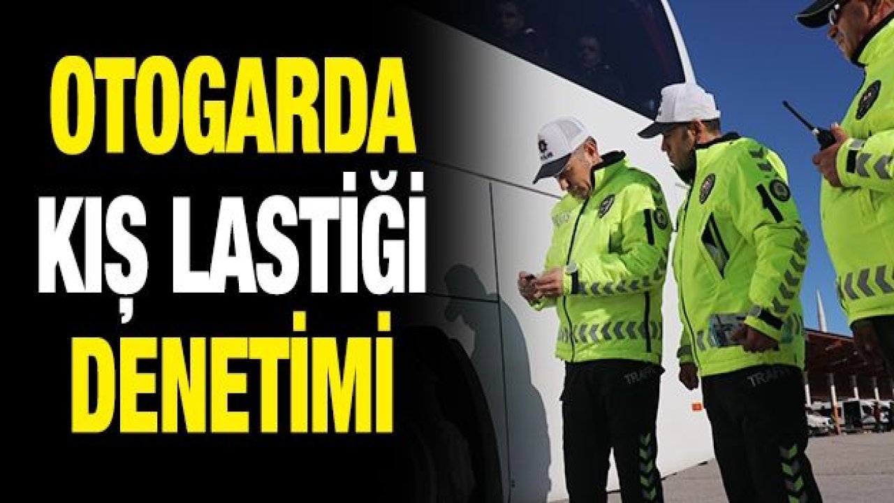 Otogarda kış lastiği denetimi