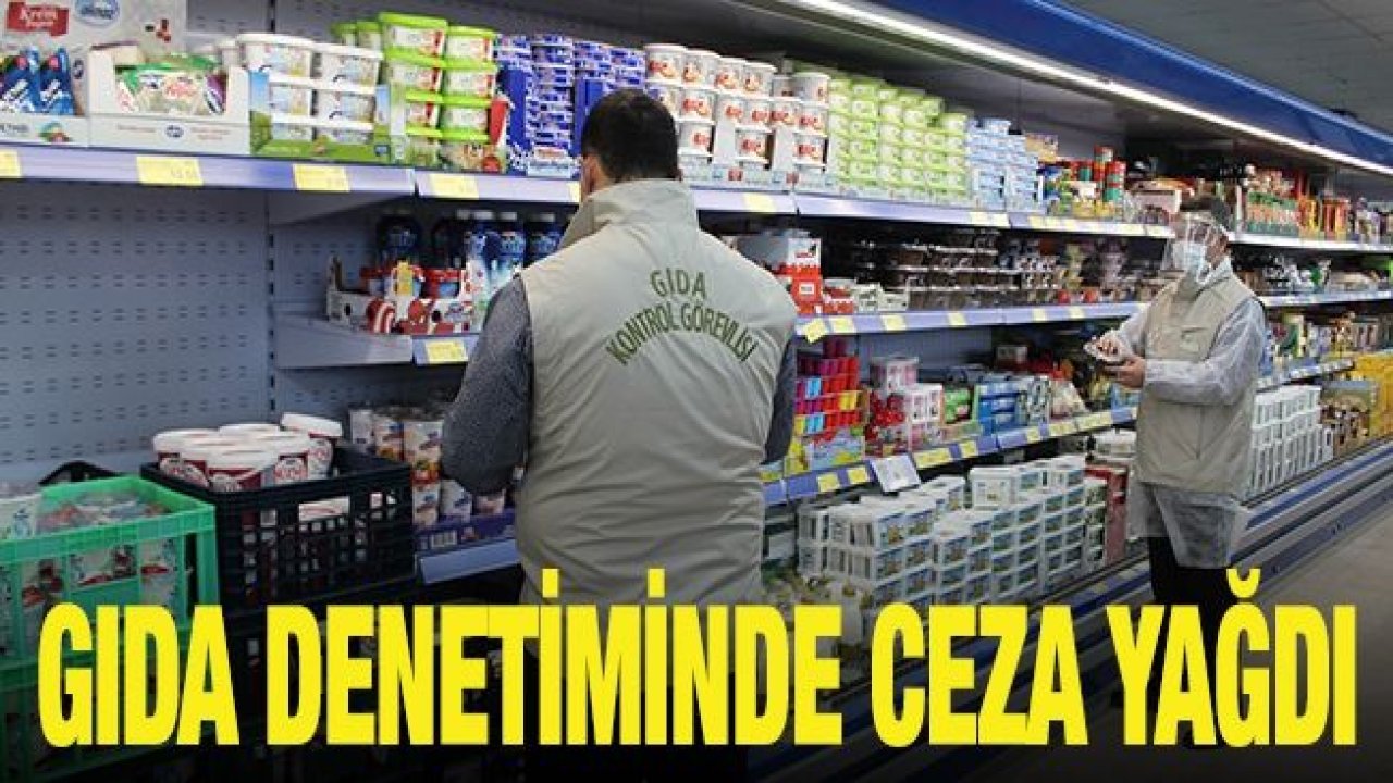 Gıda denetiminde ceza yağdı