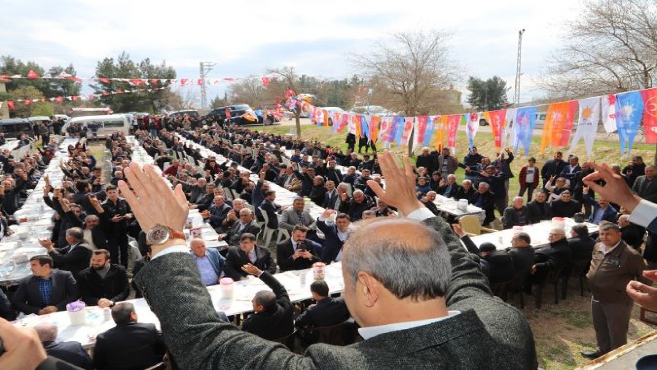 Cumhur ittifakından Oğuzeli'nde miting gibi toplantı