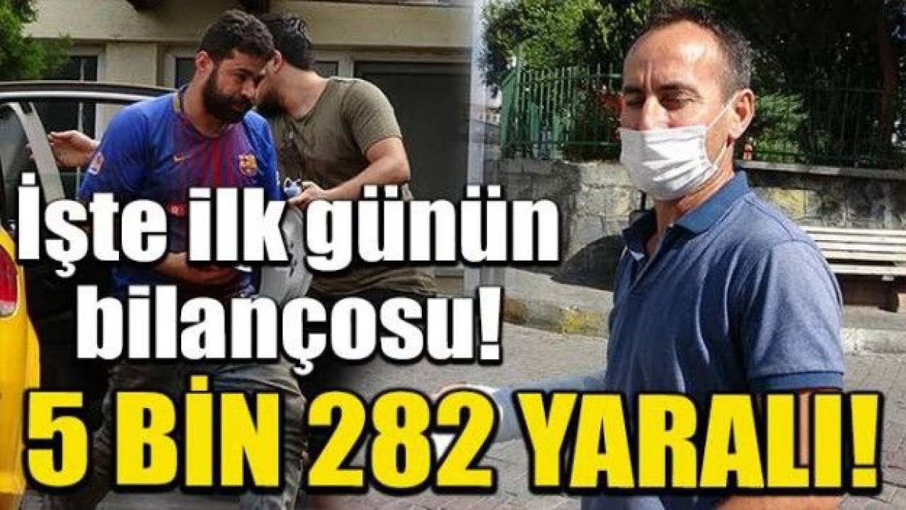 Bayramın ilk günü acemi kasap bilançosu: 5 bin 282 yaralı