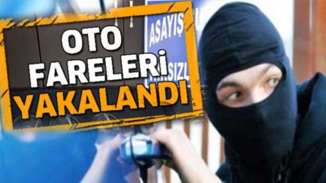 Oto fareleri yakalandı