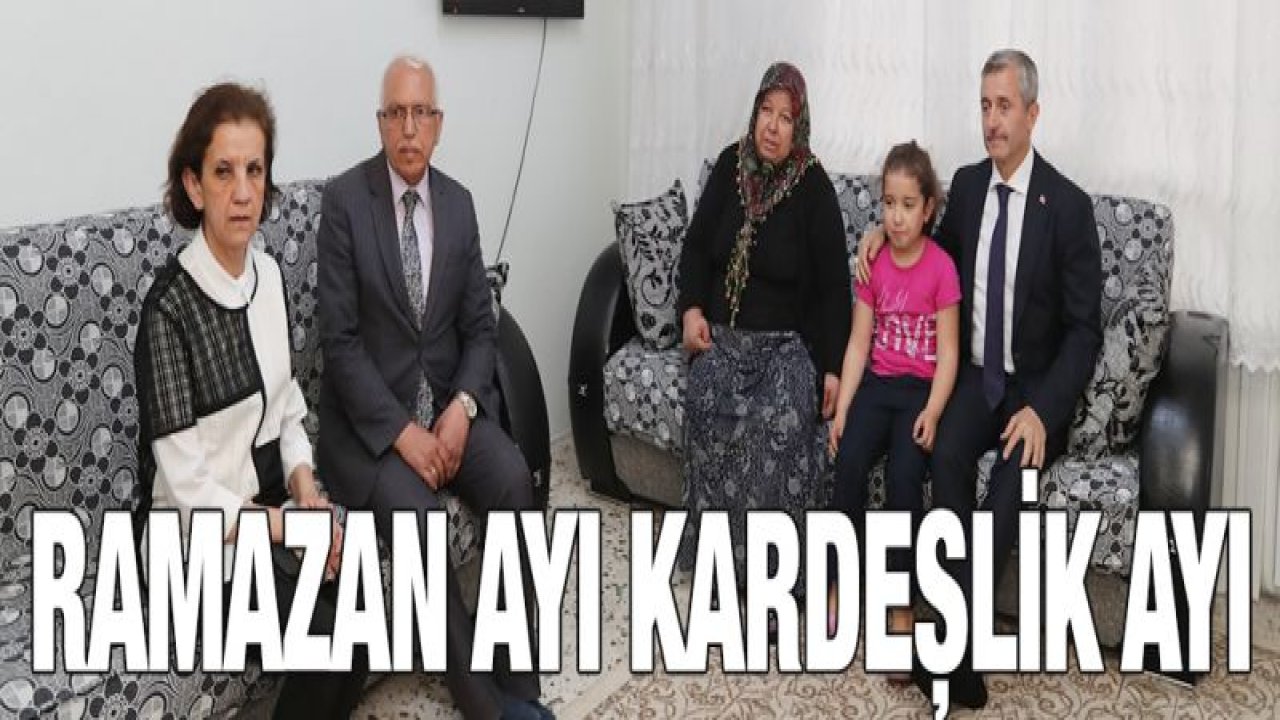 BAŞKAN TAHMAZOĞLU, AİLELERİ ZİYARET ETTİ