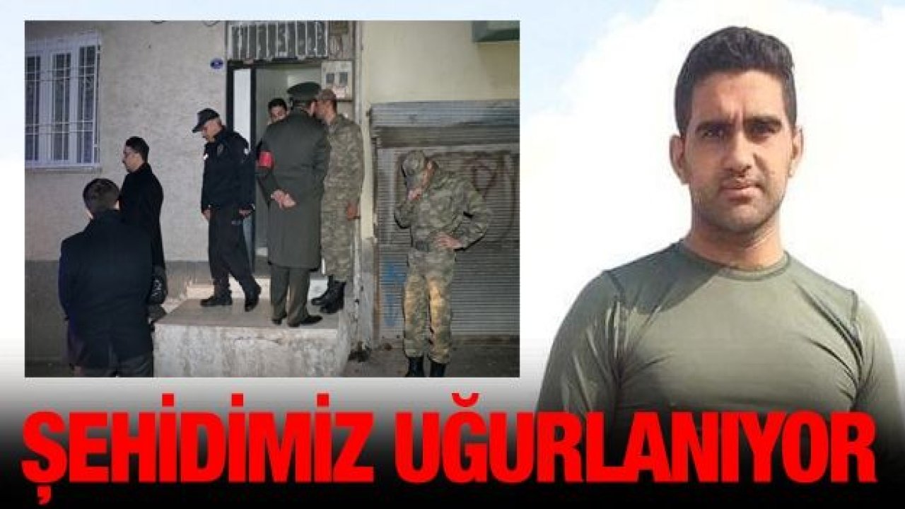 Şehit Tankçı Sözleşmeli Er Mustafa Ertürk için tören...