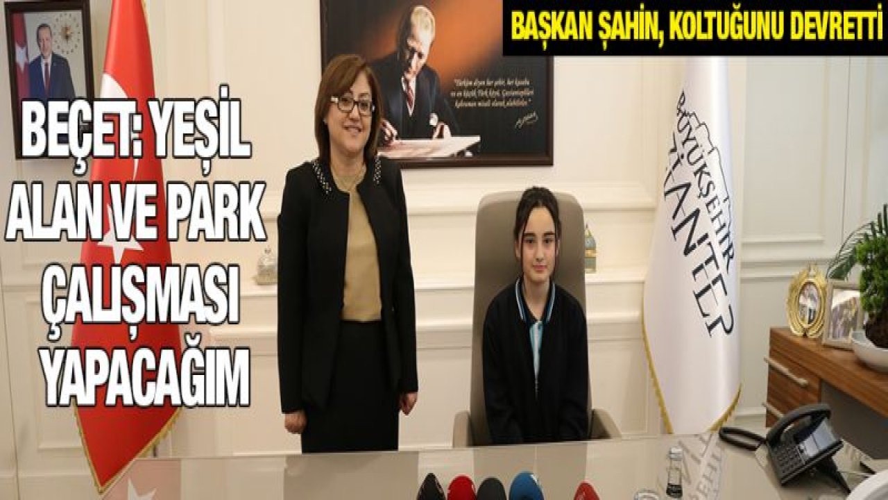 BAŞKAN ŞAHİN, KOLTUĞUNU DEVRETTİ