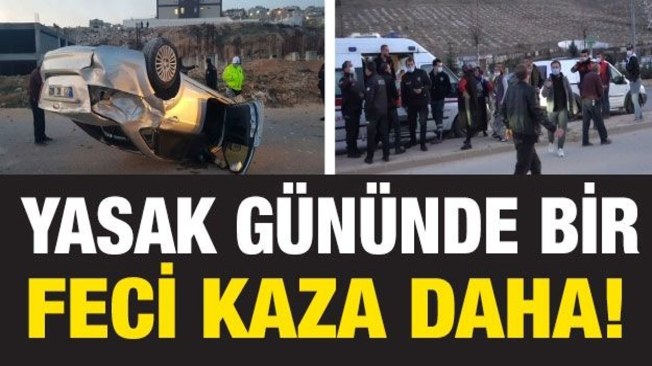 Kontrolden çıkan otomobil takla attı: 2 yaralı