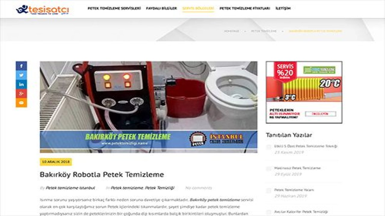 İstanbul'da Petek Temizliği Firması