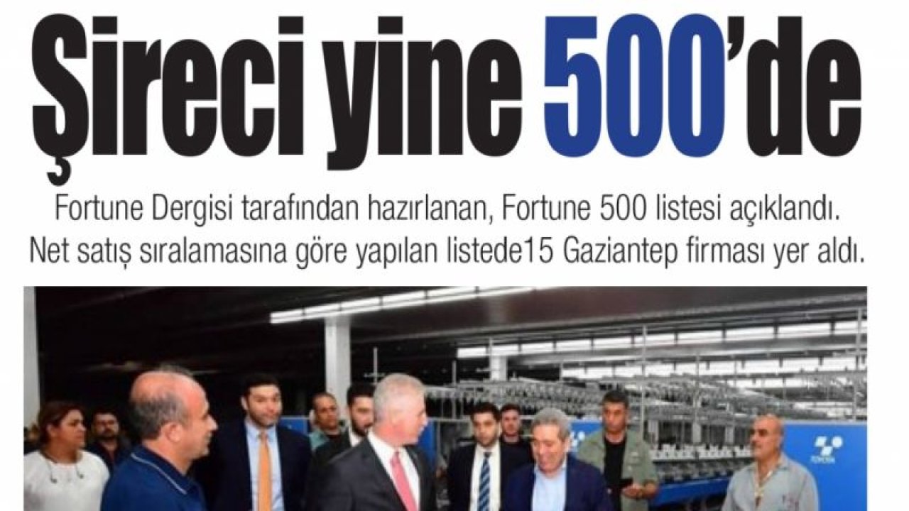 Şireci yine 500’de