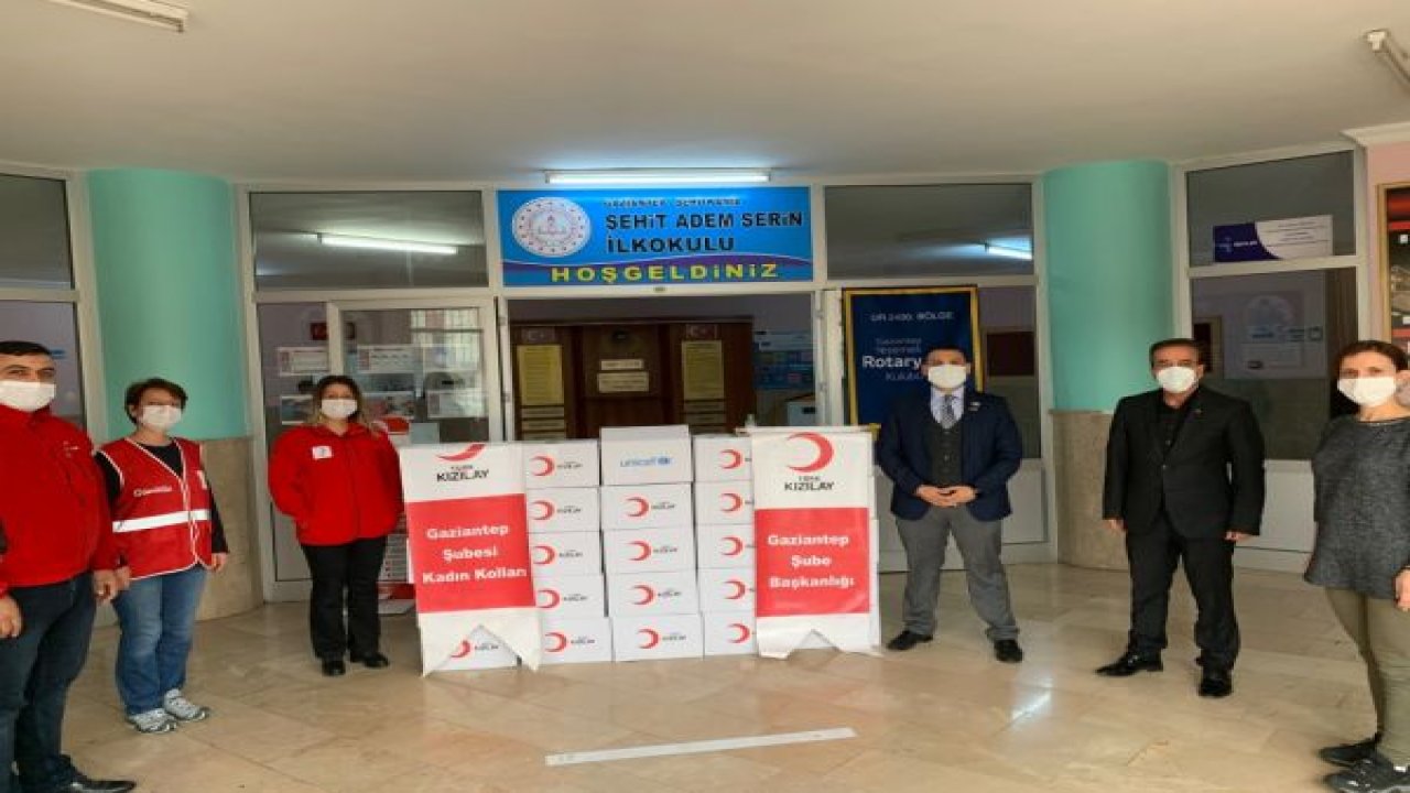 Türk Kızılayı Gaziantep Şubesi ve Yesemek Rotary’den Korona Hijyen Paketi Yardımı