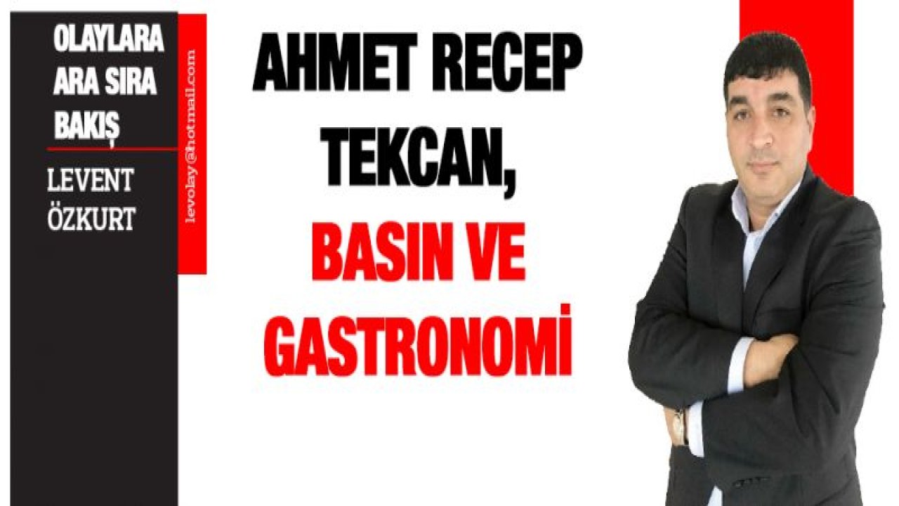 Ahmet Recep Tekcan, Basın ve Gastronomi