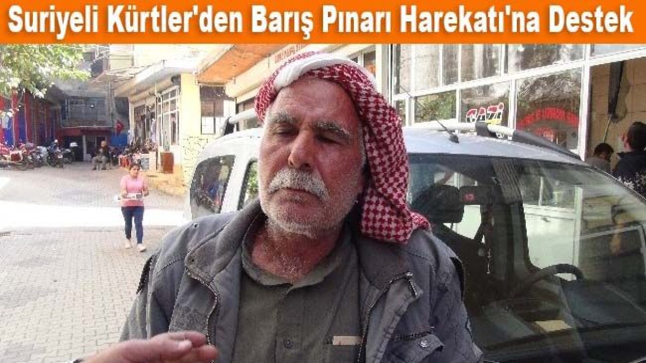 Suriyeli Kürtler'den Barış Pınarı Harekatı'na destek