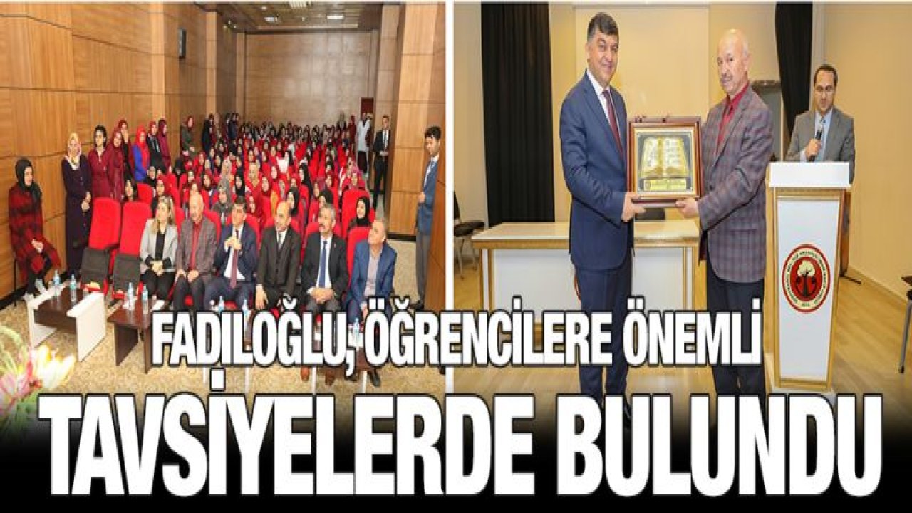 FADILOĞLU, ÖĞRENCİLERLE KARİYER GÜNLERİNDE BULUŞTU