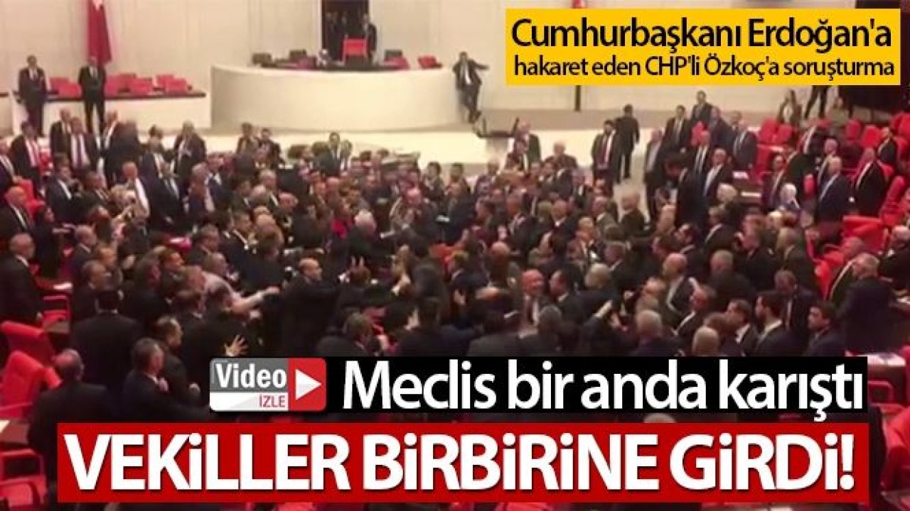 TBMM'de 36 Şehide Rağmen Kavga Çıktı...Milletvekilleri Birbirine Girdi...