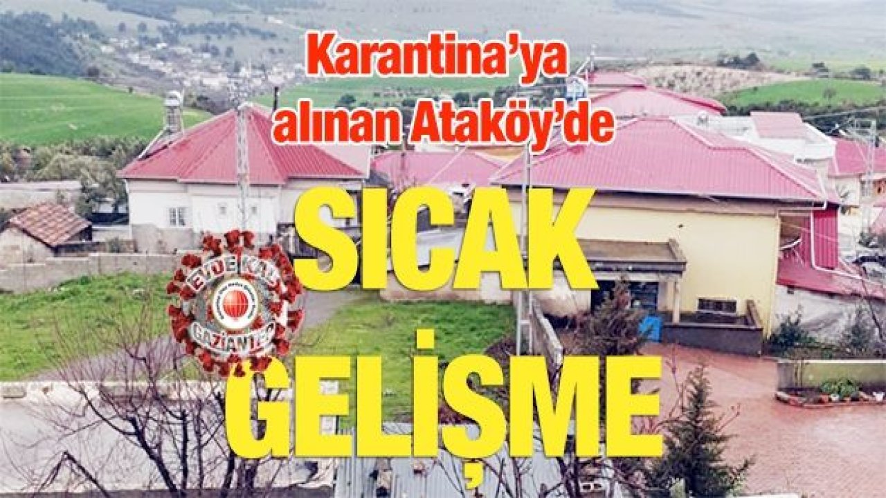 Karantina’ya alınan Ataköy’de sıcak gelişme