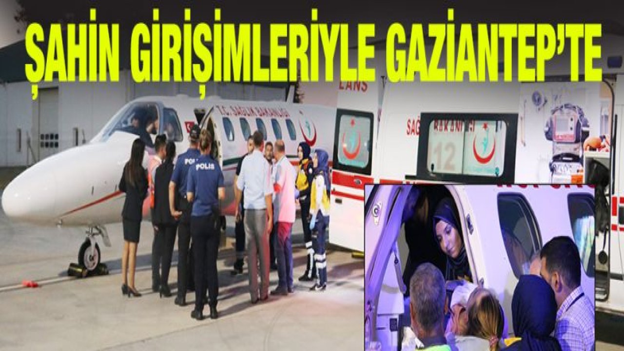 Kıbrıs'ta kalça kemiği kırılan genç kız, uçak ambulansla Gaziantep'e getirildi